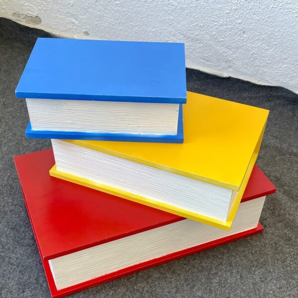 Trio de Livros Decorativos