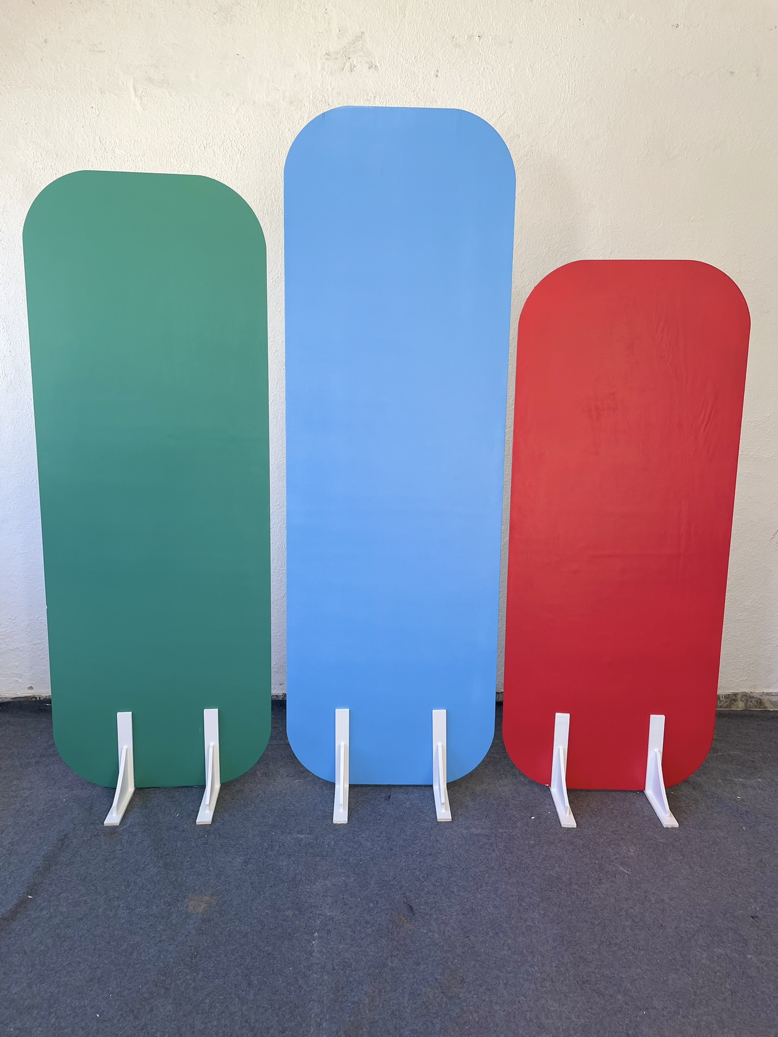 Trio Painéis com Extremidade Arredondanda